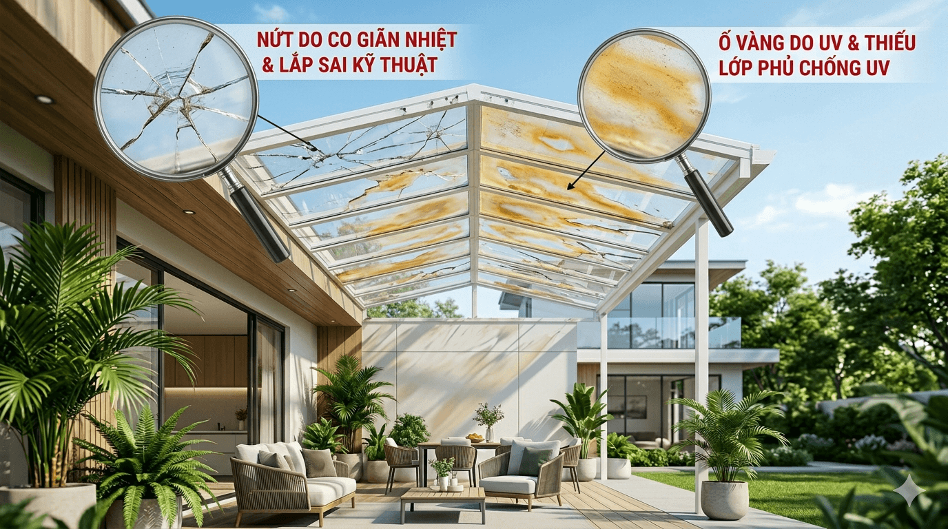 Tại sao tấm nhựa poly bị nứt, ố vàng? Cách khắc phục và phòng tránh